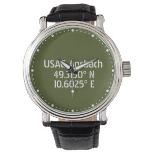 USAG Ansbach Latitude Longitude Horloge