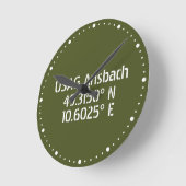 USAG Ansbach Latitude Longitude Ronde Klok (Hoek)