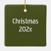 USAG Italië Latitude Longitude - Aangepast Keramisch Ornament (Achterkant)