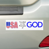 USALetters-lg, gefixeerd op de Beginselen van, G,. Bumpersticker (Op auto)