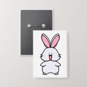 Usara the Bunny – Simple Cute Character Front View Button (Voorkant / Achterkant)