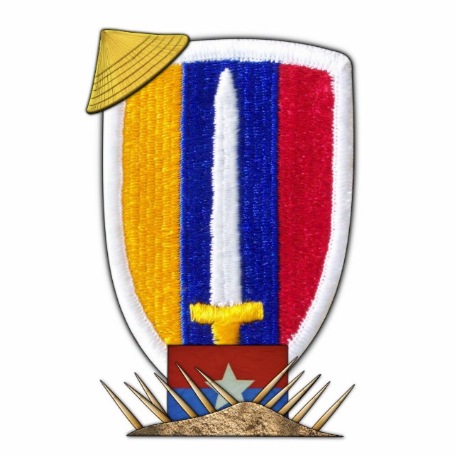 usarv vietnam war patch photocutout staand fotobeeldje  (Voorkant)