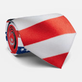 USA's 250th Anniversary 1776 2026 Red White Blue Stropdas (Opgerold)