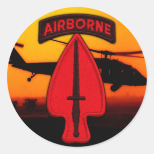 USASOC Speciale veteranen veteranen veteranen Ronde Sticker