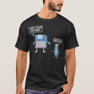 USB-diskette Ik ben uw vader Computer Geek T-shirt