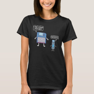 USB-diskettestation Ik ben je vader Nerd Geek T-shirt