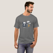 USB-diskettestation Ik ben uw vader T |Funny Nerd  T-shirt (Voorkant volledig)