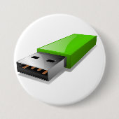 USB Flash Drive-Button Ronde Button 7,6 Cm (Voorkant)