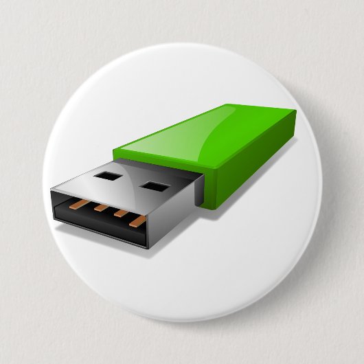 USB Flash Drive Knop Ronde Button 7,6 Cm (Voorkant)