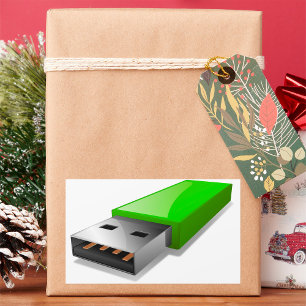 USB-flashstation-Stickers Rechthoekige Sticker