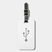 USB LOGO BAR CODE Computer Barcode Patroon Ontwerp Bagagelabel (Voorkant verticaal)