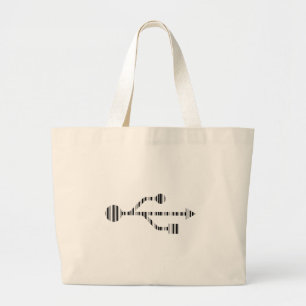 USB LOGO BAR CODE Computer Barcode Patroon Ontwerp Grote Tote Bag