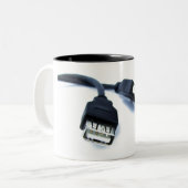 usb nerd mug tweekleurige koffiemok (Voorkant links)