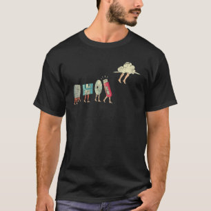 USB-softwareprogramma voor computerschijven T-shirt