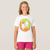 USB-stekkerpictogram T-shirt (Voorkant volledig)