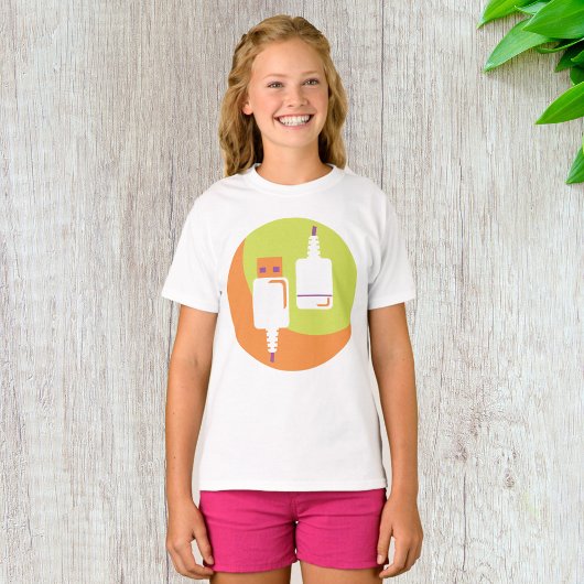USB-stekkerpictogram T-shirt