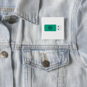 USB-stick Vierkante Button 5,1 Cm (In situ)