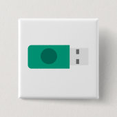 USB-stick Vierkante Button 5,1 Cm (Voorkant)
