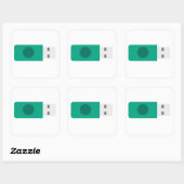USB-stick Vierkante Sticker (Vel)