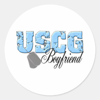 USCG99boyfriend2 Ronde Sticker