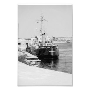 USCG-cutter Bramble gedokt op Port Huron Michigan Foto Afdruk