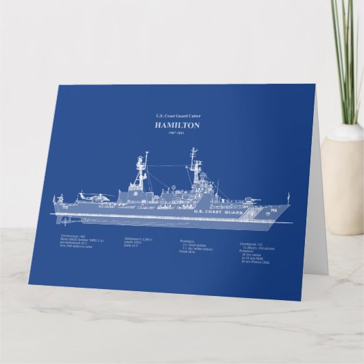 USCG Cutter Hamilton whec-715 - ABD Bedankkaart (Voorkant)