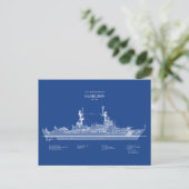 USCG Cutter Hamilton whec-715 - ABD Briefkaart (Staand voorkant)