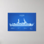 USCG Cutter Hamilton whec-715 - ABD Canvas Afdruk (Voorkant)