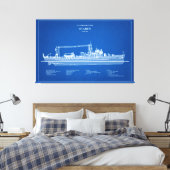 USCG Cutter Icarus wpc-110 - ABD Canvas Afdruk (Insitu (Slaapkamer))