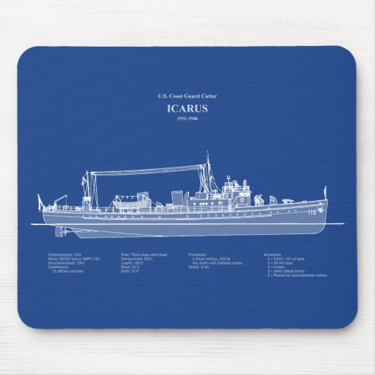 USCG Cutter Icarus wpc-110 - ABD Muismat (Voorkant)