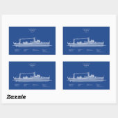 USCG Cutter Icarus wpc-110 - ABD Rechthoekige Sticker (Vel)