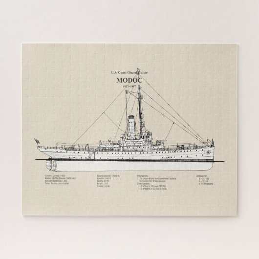USCG Cutter Modoc wpg-46 - SBD Legpuzzel (Horizontaal)