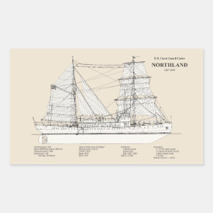 USCG Cutter Northland wpg-49 - SBD Rechthoekige Sticker