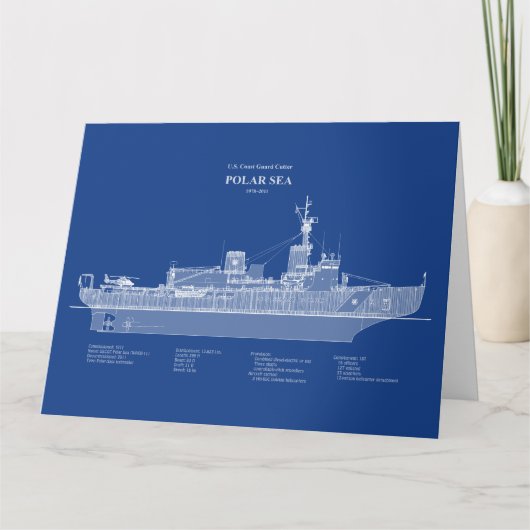 USCG Cutter Polar Zee WABB-11 - ABD Bedankkaart (Voorkant)