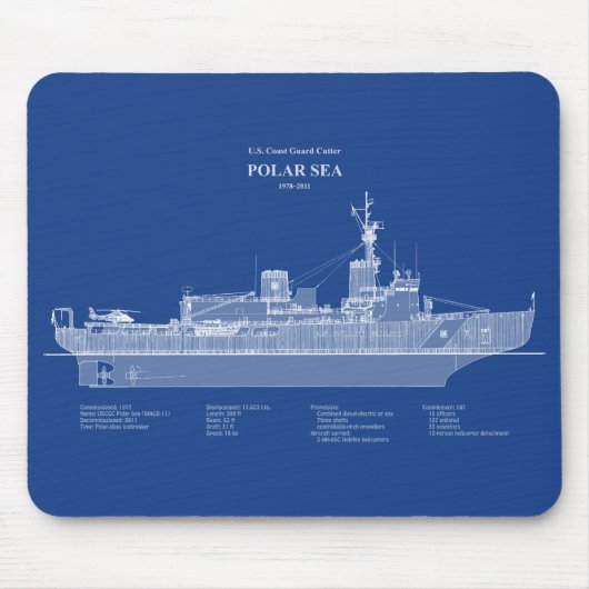 USCG Cutter Polar Zee WABB-11 - ABD Muismat (Voorkant)