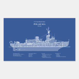 USCG Cutter Polar Zee WABB-11 - ABD Rechthoekige Sticker