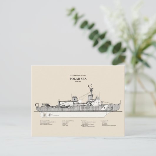 USCG Cutter Polar Zee Wagb-11 - SBD Briefkaart (Staand voorkant)