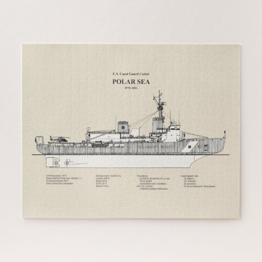 USCG Cutter Polar Zee Wagb-11 - SBD Legpuzzel (Horizontaal)