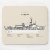 USCG Cutter Polar Zee Wagb-11 - SBD Muismat (Voorkant)