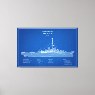 USCG Cutter Spencer wpg-36 - ABD Canvas Afdruk