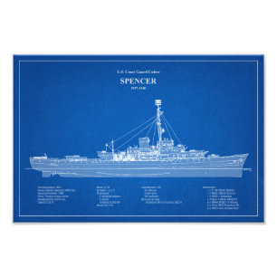 USCG Cutter Spencer wpg-36 - ABD Foto Afdruk