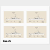 USCG Cutter Spencer wpg-36 - SBD Rechthoekige Sticker (Vel)