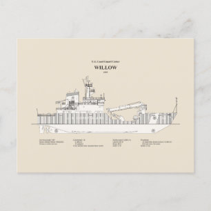 USCG Cutter Willow WLB-202 - SBD Briefkaart