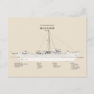 USCG Cutter Zee Cloud wpg-284 - SBD Briefkaart