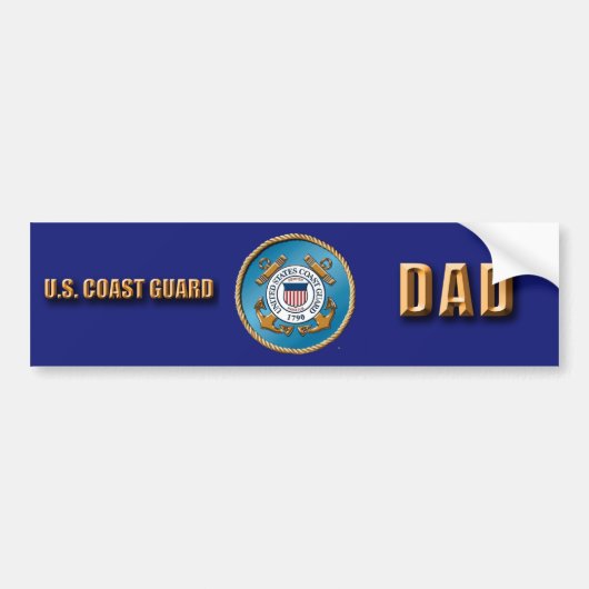 USCG Dad Bumpersticker (Voorkant)