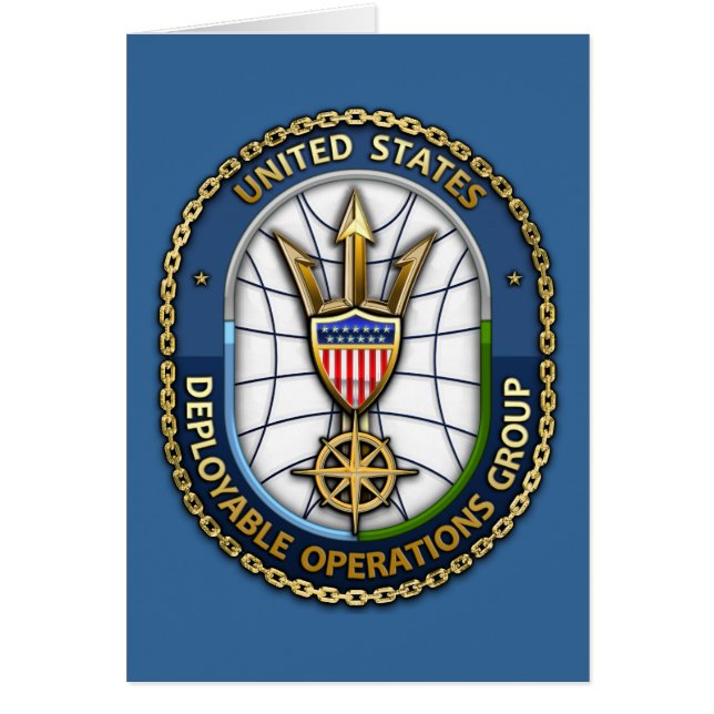 USCG Deployable Operations Group) (Devant)