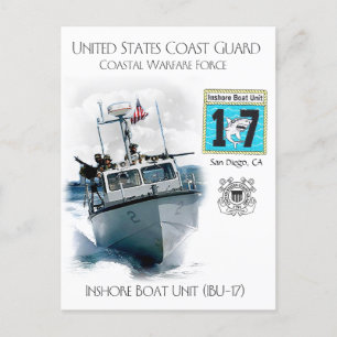USCG Inshore Boat Unit IBU-17 Briefkaart