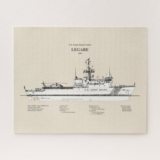 USCG Legare wmec-912 - SBD Legpuzzel (Horizontaal)