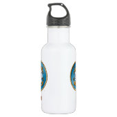 USCG mam aangepaste waterfles (18 oz) (Achterkant)