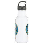 USCG mam aangepaste waterfles (18 oz) (Voorkant)